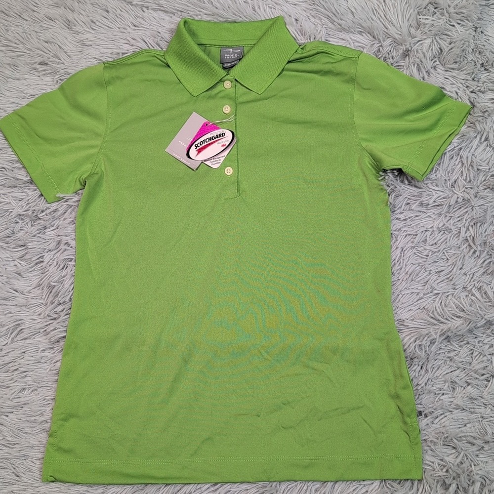 Page‎ & Tuttle Shirt Womens XS Green Golf Polo Preppy Casual Lightweight New